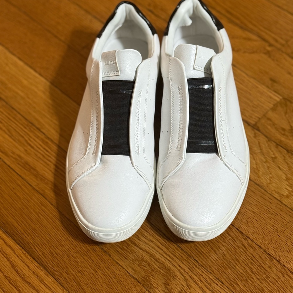 Aldo White and Black Casual Sneakers